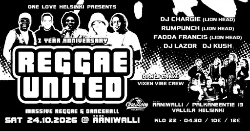 Reggae United (2 Year Anniversary Jam) – Ääniwalli, Helsinki