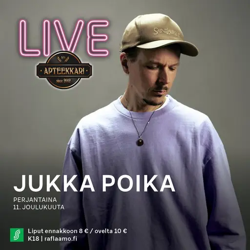 Apteekkari Live: Jukka Poika 11.12. – Apteekkari Kuopio, Kuopio