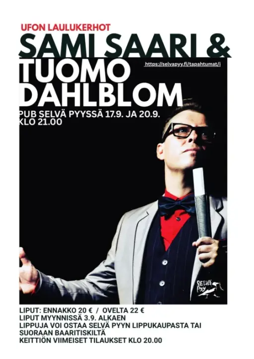 Ufon Laulukerho: Sami Saari & Tuomo Dahlblom – Public House Selvä Pyy, Äkäslompolo