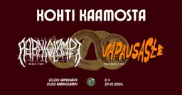 Kohti kaamosta: Aarniolampi ja Vapausaste Bar Ö:ssä! – Bar Ö, Turku