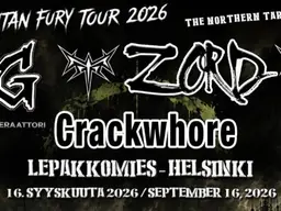 Zord (Hun) + Pornogeneraattori + Crackwhore – Lepakkomies, Helsinki