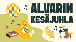 Alvarin Kesäjuhla 9.-10.7.2027 – Alvar Aallon Puisto, Espoo