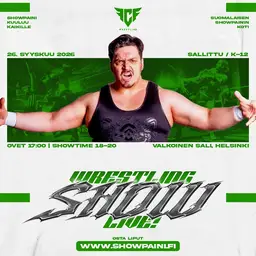 Wrestling Show Live! 26.9.2026 (showpainitapahtuma) – Valkoinen Sali, Aleksanterinkatu